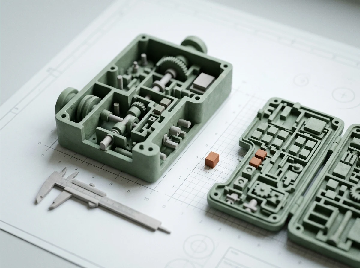 Cutaway clay model of an exposed monitoring system