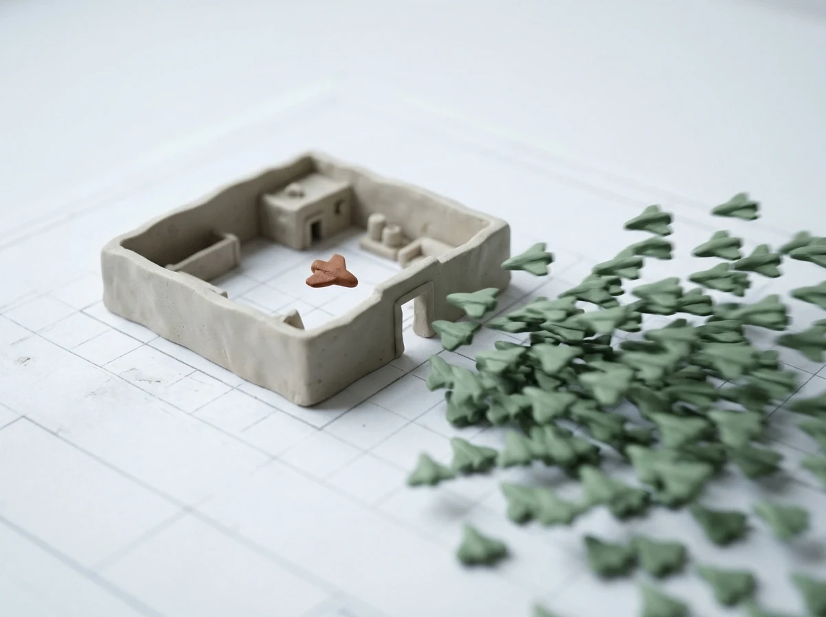 Clay security nodes surrounding exposed source code