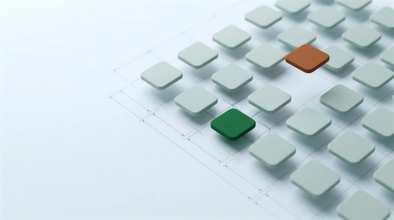 Clay model of a mapped attack surface with one rust-colored exposed asset